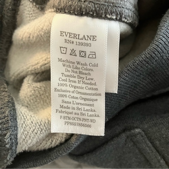 Everlane The Track Wide Leg Gray Pant L - Picture 7 of 10